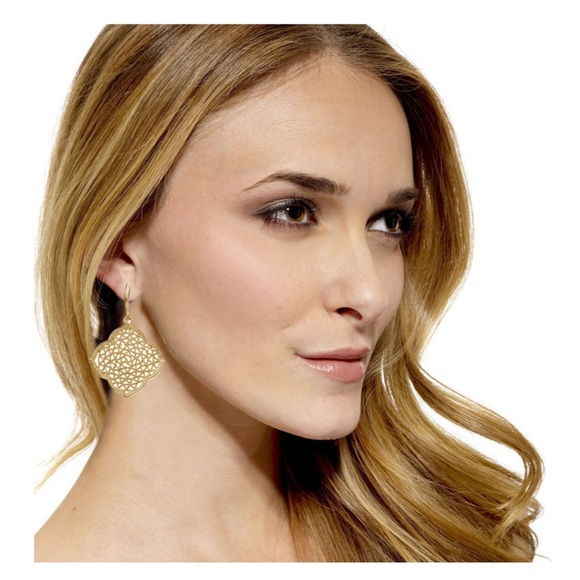Amrita Singh Jewelry - AMRITA SINGH Gold Tone Filigree Drop Earrings NIP
